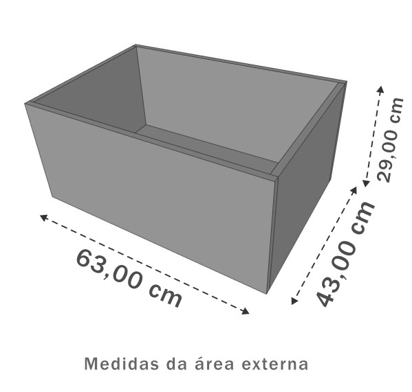Medidas - Caixa Organizadora